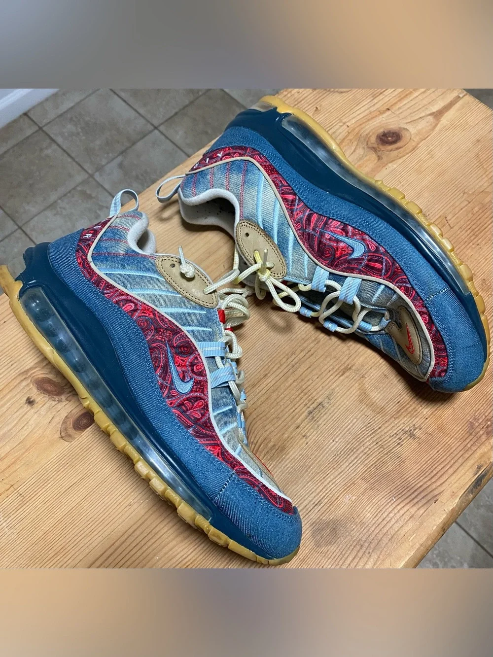 Nike Air Max 98 Wild West Denim Paisley BV6045-400 Men’s Size 11 Rare